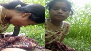 Village Gf Gives Blowjob Lover Fields